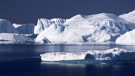 La banquise du Fjord Kangia, à&nbsp;Sermermiut (Groenland), le 3 octobre 2015. (TONY WALTHAM / ROBERT HARDING HERITAGE / AFP)