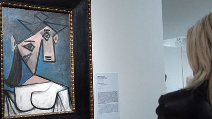 &quot;Tête de Femme&quot; de Picasso, volé à la Pinacothèque d&#039;Athènes.
 (Christina Zachopoulou/EPA/MAXPPP )