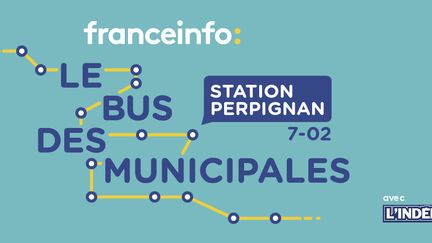 Le bus des municipales à Perpignan&nbsp; (FRANCEINFO)