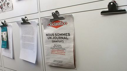 Journ&eacute;e portes ouvertes &agrave; "Lib&eacute;ration", le 15 mars 2014, en pleine crise financi&egrave;re.&nbsp; (MAXPPP)