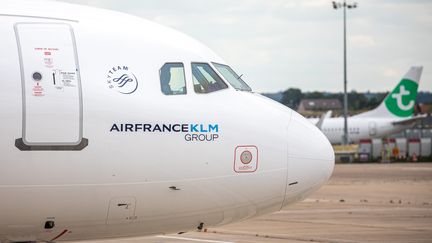 La crise sanitaire a fait émerger quelques tensions entre France et Pays-Bas dans l'alliance Air France - KLM. Photo d'illustration. (CHRISTOPHE MORIN / MAXPPP)