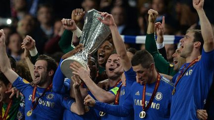 La joie des joueurs de Chelsea vainqueurs de la C3