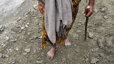 Plus de 4 jours de marche sont n&eacute;cessaires pour parcourir les 42 km qui s&eacute;parent Pahalgam de la c&eacute;l&egrave;bre grotte de l'Armanath, un des plus c&eacute;l&egrave;bres sanctuaires de l'hindouisme. (TAUSEEF MUSTAFA / AFP)