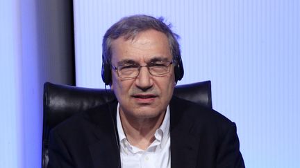 Le prix Nobel Orhan Pamuk en mars 2016 à Madrid.
 (Zipi/(EPA) EFE/Newscom/MaxPPP)