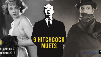 Carton de la rétrospective Hitchcock Fondation Seydoux (2016)
 (Fondation jérôme Deydoux-Pathé)