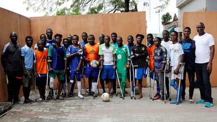 lors d’un premier championnat qui s'est déroulé du 26 au 28 juin à Abuja, la capitale du pays, par Suleiman Isah, le président de  la Fédération de football des amputés du Nigeria (NAFF), a indiqué la Nouvelle agence du Nigeria (NAN).
 (Akintunde Akinleye / Reuters)