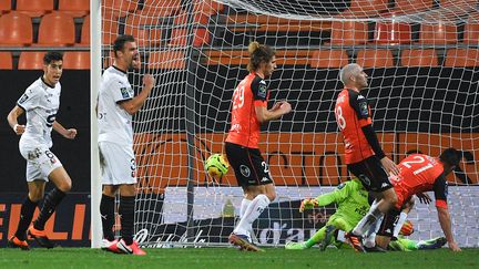 Damien Da Silva a ouvert le score pour Rennes (LOIC VENANCE / AFP)