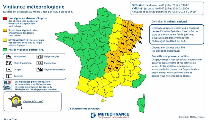 &nbsp; (MÉTÉO FRANCE / FRANCETV INFO)