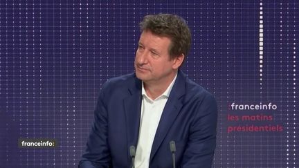 Yannick Jadot, candidat d'Europe Ecologie-Les Verts à l'élection présidentielle était l'invité lundi matin&nbsp;des "matins présidentiels" sur&nbsp;franceinfo. (FRANCEINFO / RADIOFRANCE)