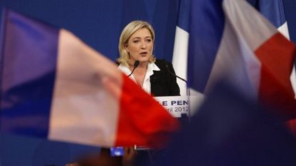 Marine Le Pen dimanche soir (FRANCOIS GUILLOT / AFP)