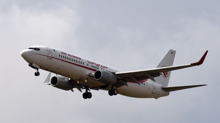 Un vol d'Air Alg&eacute;rie se pr&eacute;pare &agrave; atterrir &agrave; l'a&eacute;roport Houari-Boumediene d'Alger, le 24 juillet 2014. (FAROUK BATICHE / AFP)