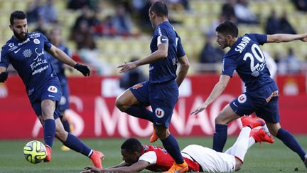 A l'image d'Anthony Martial, l'ASM n'a pas trouvé la faille dans la défense de Montpellier (VALERY HACHE / AFP)