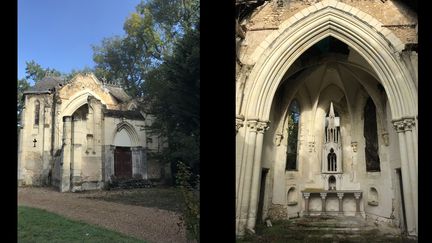 La chapelle néo-gothique de Moncé vendue aux enchères le 22 janvier 2018.
 (Me Rouillac)