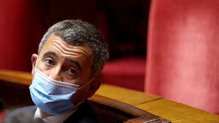 Le ministre de l'Intérieur, Gérald Darmanin, à l'Assemblée nationale, le 15 juin 2021. (THOMAS COEX / AFP)