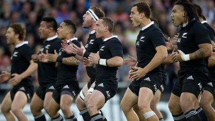 Le Haka des All Blacks (MARTY MELVILLE / AFP)