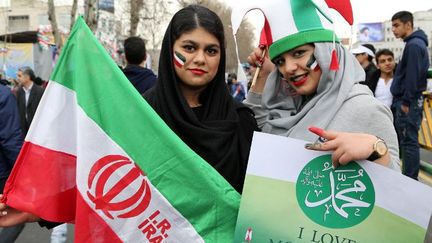 Iraniennes lors de la fête nationale en 2015 à Téhéran. (ATTA KENARE / AFP)