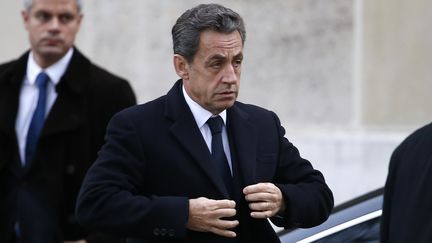 Nicolas Sarkozy &agrave; Paris, le 8 d&eacute;cembre 2014. (KENZO TRIBOUILLARD / AFP)