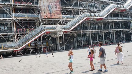 La façade du Centre Pompidou, mars 2017.
 (Gilles Targat / AFP)