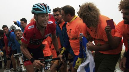 L'Am&eacute;ricain Chris Horner, lors d'une &eacute;tape du Tour d'Espagne, samedi 14 septembre 2013.&nbsp; (JOSEBA ETABATXU / REUTERS)