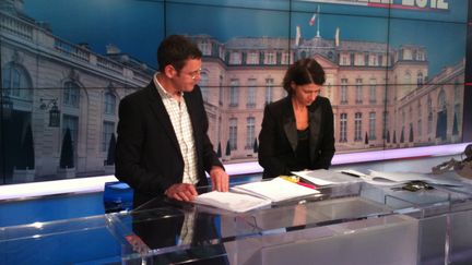 Carole Gaessler et Francis Letellier répètent la soirée électorale de France 3 (D.A)