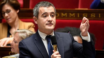 Gérald Darmanin, le ministre de l'Action et des Comptes publics, à l'Assemblée nationale, le 1er novembre 2019. (BERTRAND GUAY / AFP)