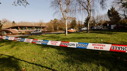 La zone où&nbsp;une rixe mortelle s'est déroulée en février 2021 à Boussy-Saint-Antoine (Essonne). (THOMAS COEX / AFP)