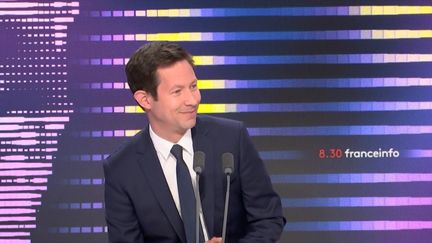 François-Xavier Bellamy, eurodéputé LR, était samedi 4 juin l'invité du 8h30 franceinfo.&nbsp; (FRANCEINFO / RADIOFRANCE)