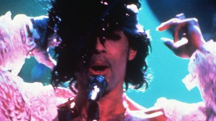 Prince en concert le 11 février 1985 à Paris
 (Pascal George / AFP)