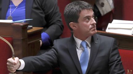 Manuel Valls à l'Assemblée nationale, le 29 novembre 2016. (JACQUES DEMARTHON / AFP)