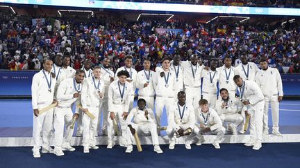 Quarante ans après la médaille d'or de Los Angeles, la seule du football français aux JO, les Bleuets de Thierry Henry avaient l'occasion de devenir leurs successeurs. Au Parc des Princes contre l'Espagne, les Français se sont cependant inclinés au terme d'un match prolifique (3-5 a.p.) et n'ont pris que la médaille d'argent. (HERVIO JEAN-MARIE / KMSP)