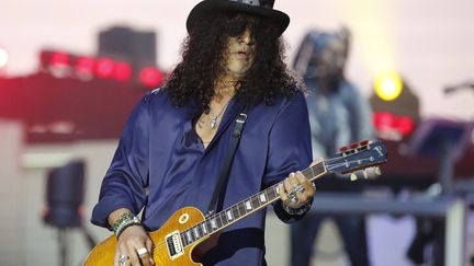 Slash, guitariste des Guns N'Roses à Bilbao le 30 mai 2017
 (LUIS TEJIDO/(EPA) EFE/Newscom/MaxPPP)