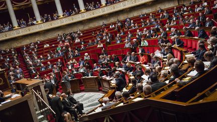 L'Assembl&eacute;e nationale lors des questions au gouvernement, le 8 avril 2015. (AURÉLIEN MORISSARD / CITIZENSIDE.COM)