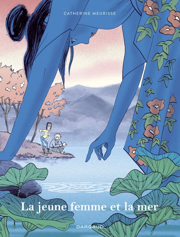 Couverture de "La jeune femme et la mer", de Catherine Meurisse, 2021 (DARGAUD)