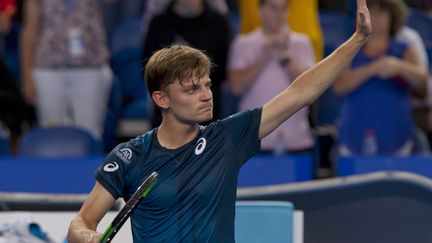 David Goffin, un petit tour et puis s'en va.  (TONY ASHBY / AFP)