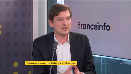 Adrien Couret, directeur du groupe mutualiste Aéma, le 2 mai 2022. (FRANCE INFO / RADIO FRANCE)