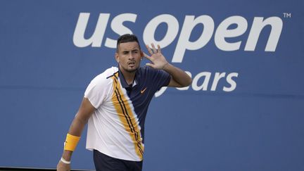 Le joueur australien Nick Kyrgios à l'US Open, le 30 août 2018.&nbsp; (SETH WENIG/AP/SIPA/AP)