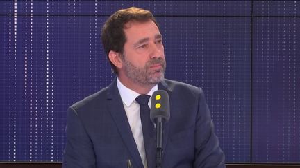 Christophe Castaner, le 26 avril 2019, sur le plateau de franceinfo. (FRANCEINFO)