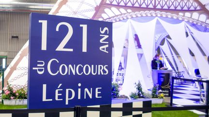 3 mai 2022. Foire de Paris, porte de Versailles. L'entrée de la 121e édition du Concours Lépine.&nbsp; (BRUNO LEVESQUE / MAXPPP)