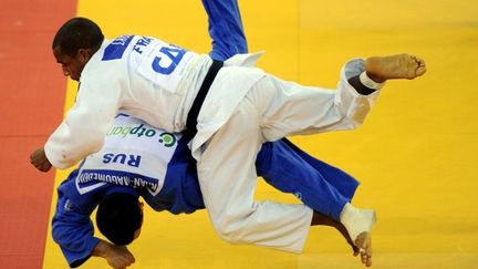 David Larose en bronze en - 66kg (ATTILA KISBENEDEK / AFP)