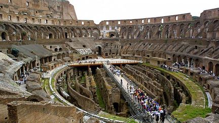 L&#039;intérieur du Colisée, à Rome
 (AFP/GABRIEL BOUYS)