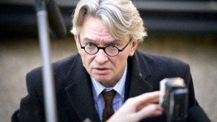 Jean-Claude Mailly arrive au Palais de l'Elysée, à Paris, le 18 janvier 2012. (AFP - Lionel Bonaventure)