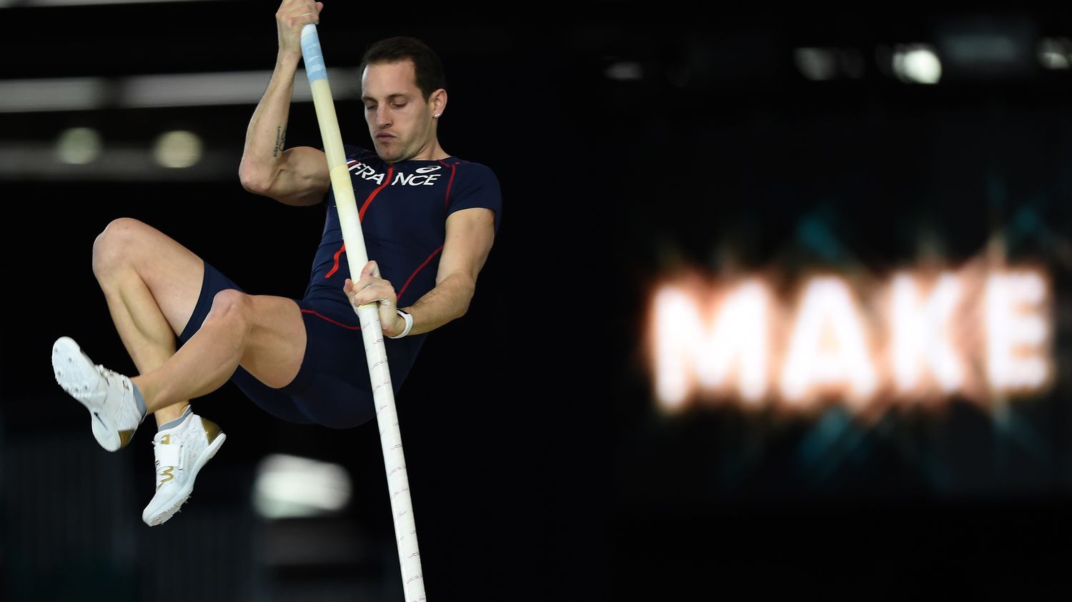 Kevin Menaldo of France during the Pole Vault Elite Tour at