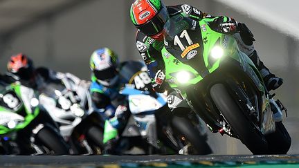 La Kawasaki N.11 sur le circuit Bugatti (JEAN-FRANCOIS MONIER / AFP)