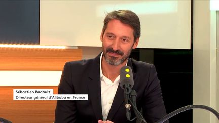 Sébastien Badault est le directeur général d’Alibaba en France (FRANCEINFO / RADIO FRANCE)