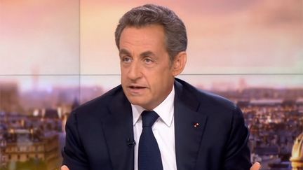 &nbsp; (Nicolas Sarkozy s'est exprimé sur France 2 ce dimanche soir. © Capture d'écran France 2)