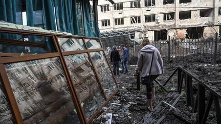 Des bombardements à Kramatorsk (Ukraine), le 18 septembre 2022. (JUAN BARRETO / AFP)