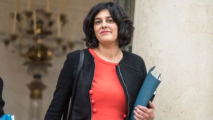 La ministre du Travail, Myriam El Khomri, quitte le palais de l'Elysée, le&nbsp;9 mars 2016. (YANN KORBI / CITIZENSIDE / AFP)