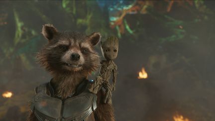 Racoon Rocket et Baby Groot, les héros des "Gardiens de la galaxie : volume 2". (MARVEL)