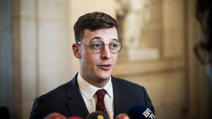 Le député LREM Sacha Houlié à l'Assemblée nationale, le&nbsp;15 décembre 2020, à Paris.&nbsp; (ARTHUR NICHOLAS ORCHARD / HANS LUCAS / AFP)