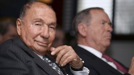 Serge Dassault est jugé pour blanchiment de fraude fiscale au tribunal correctionnel de Paris mais il n'est pas venu à l'audience lundi 16 janvier.&nbsp; (ERIC PIERMONT / AFP)